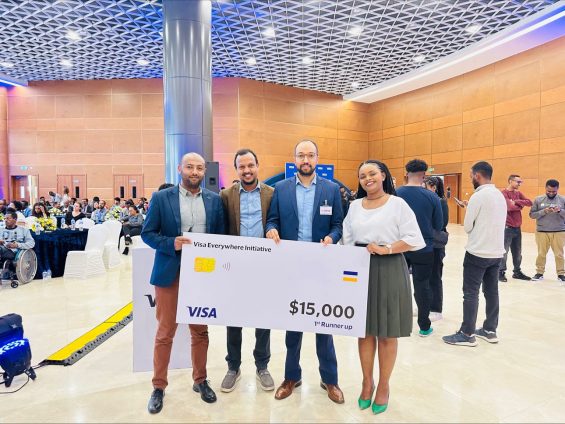 Qena Won the 1st runner up at the Visa Everywhere Initiative Ethiopia 2023